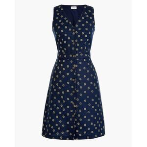 J.Crew V-neck Button-front Dress Size 4